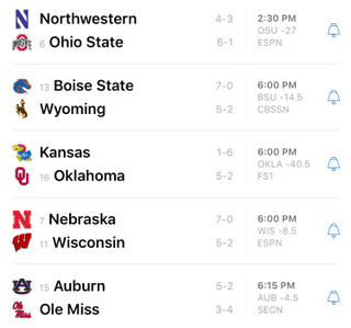 Illustration for article titled Saturday College Football Thread